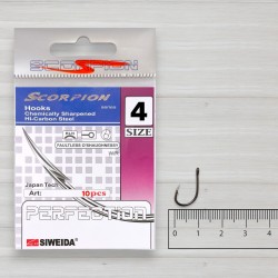 Гачки Siweida Scorpion Faultless O'Shaughnessy BN, 10шт/уп, № 4